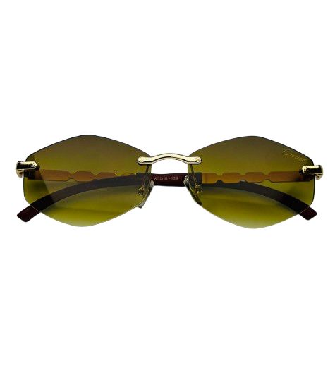 Rimless Gradient Shield Sunglasses