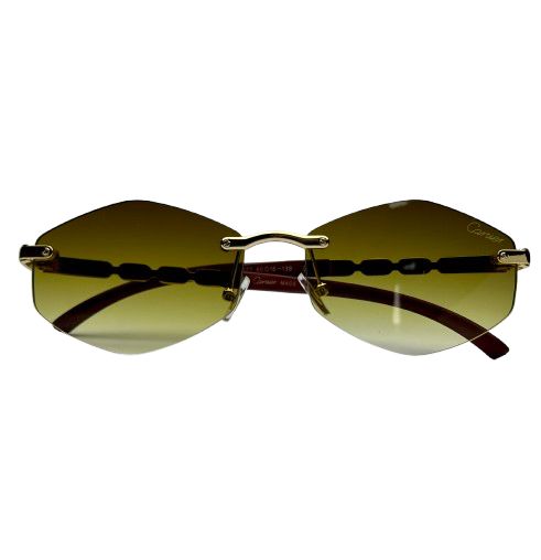 Rimless Gradient Shield Sunglasses