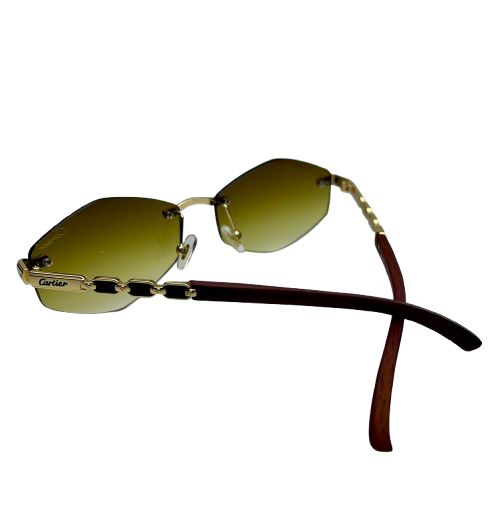 Rimless Gradient Shield Sunglasses