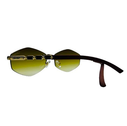 Rimless Gradient Shield Sunglasses