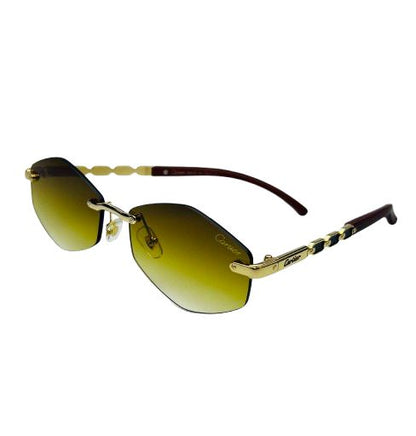 Rimless Gradient Shield Sunglasses